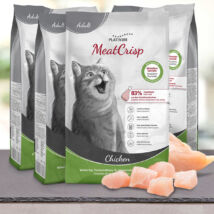 MeatCrisp Adult Chicken macskaeledel felnőtt macskáknak 4x3 kg