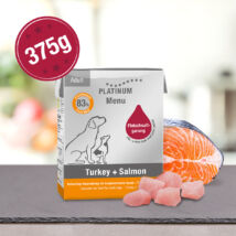 Menu Turkey + Salmon /Pulyka + Lazac felnőtt nedvestáp/ - 36 x 375 gr