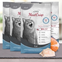 MeatCrisp Adult Fish macskaeledel felnőtt macskáknak 4x3 kg