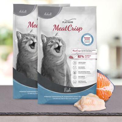 MeatCrisp Adult Fish macskaeledel felnőtt macskáknak 2x3 kg