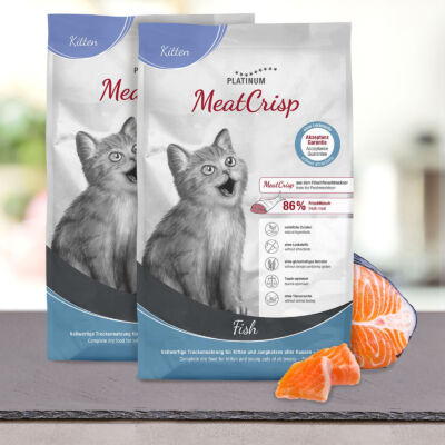 MeatCrisp Kitten Fish macskaeledel kölyök és fiatal macskáknak 2x3 kg