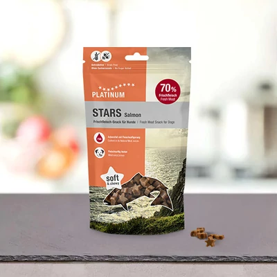 PLATINUM Stars Snack Salmon / jutalomfalat lazacból 185 g