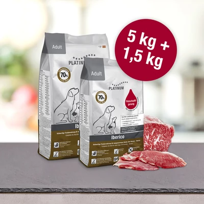Adult Iberico + Greens / Ibériai sertés + Zöldség felnőtt kutyatáp 5 kg