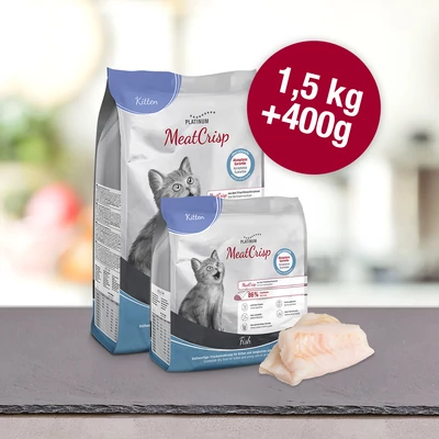 MeatCrisp Kitten Fish macskaeledel kölyök és fiatal macskáknak 1,5 kg