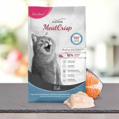 MeatCrisp Sterilised Fish macskaeledel ivartalanított macskáknak 3 kg